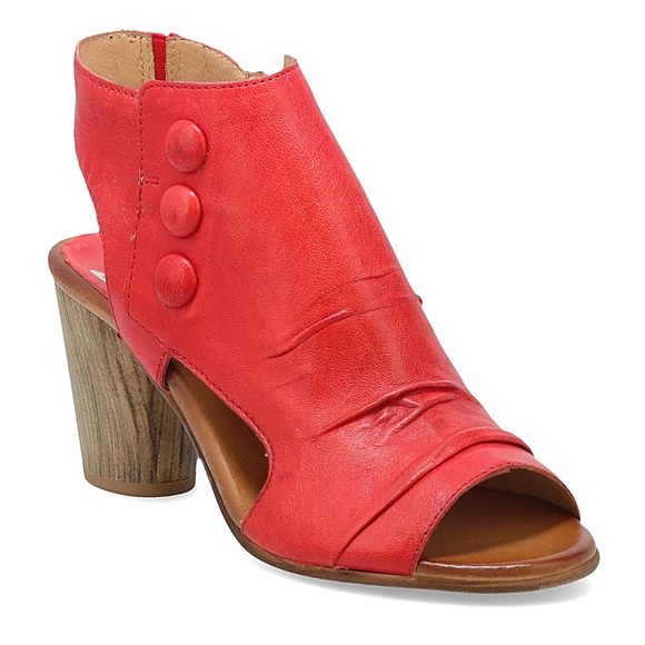 Miz Mooz Bella Leather Peep-Toe Heeled Sandals Size EU 42 - Picture 1 of 9